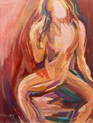 "Zumba 2" oil 8x10"