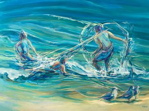 " 3 - 2 - Tango"  oil  24" x 36"