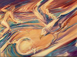" Avoid Confrontation" oil 36x48"