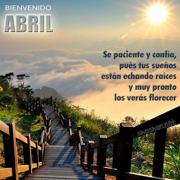 ¿FELIZ ABRIL TENGAMOS TOD@S!