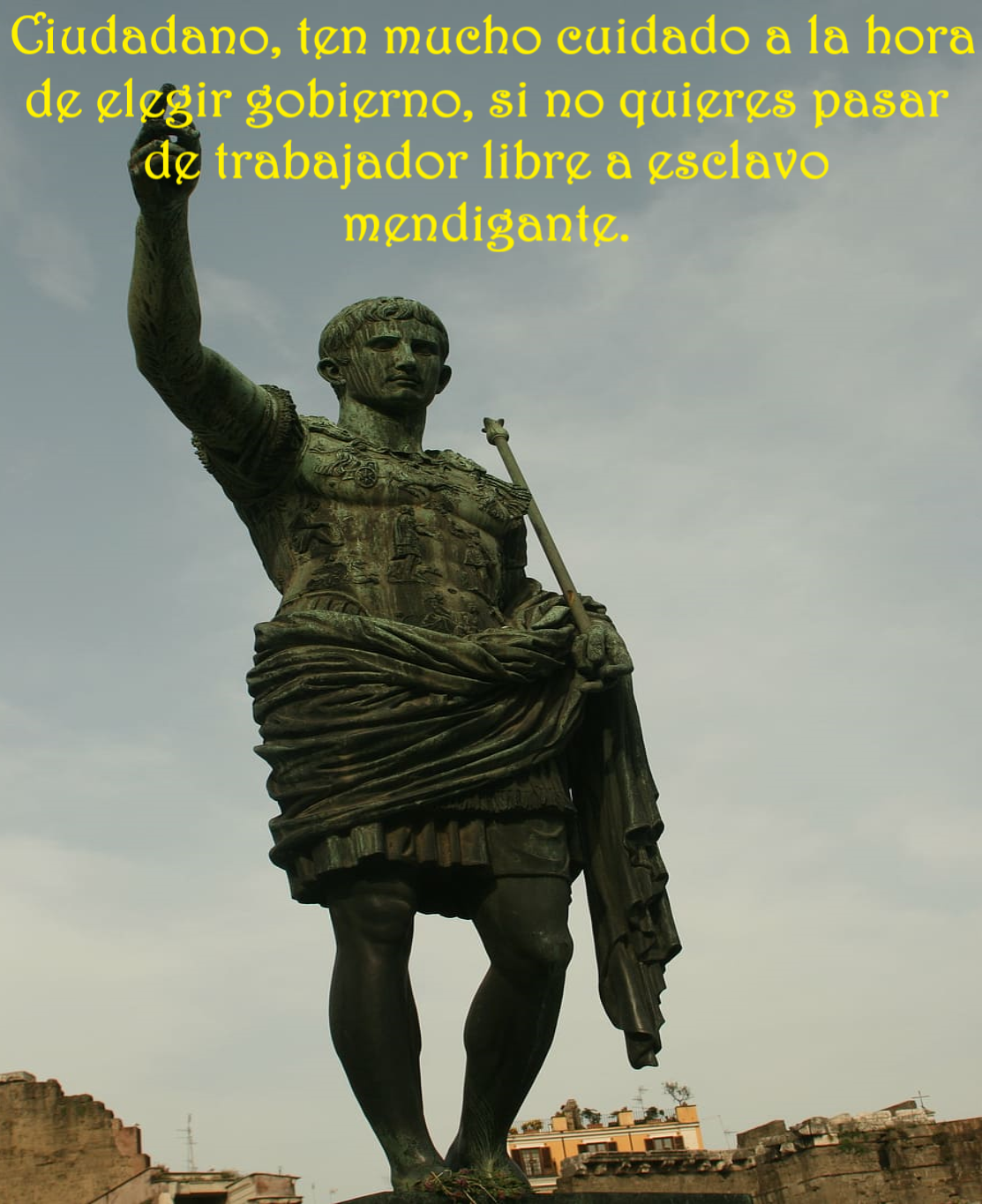 SOBRE LA ELECCIÓN DE UN GOBIERNO (PÍLDORAS FILOSÓFICAS)