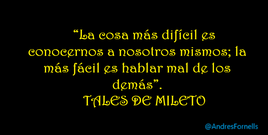 LO DIJO TALES DE MILETO
