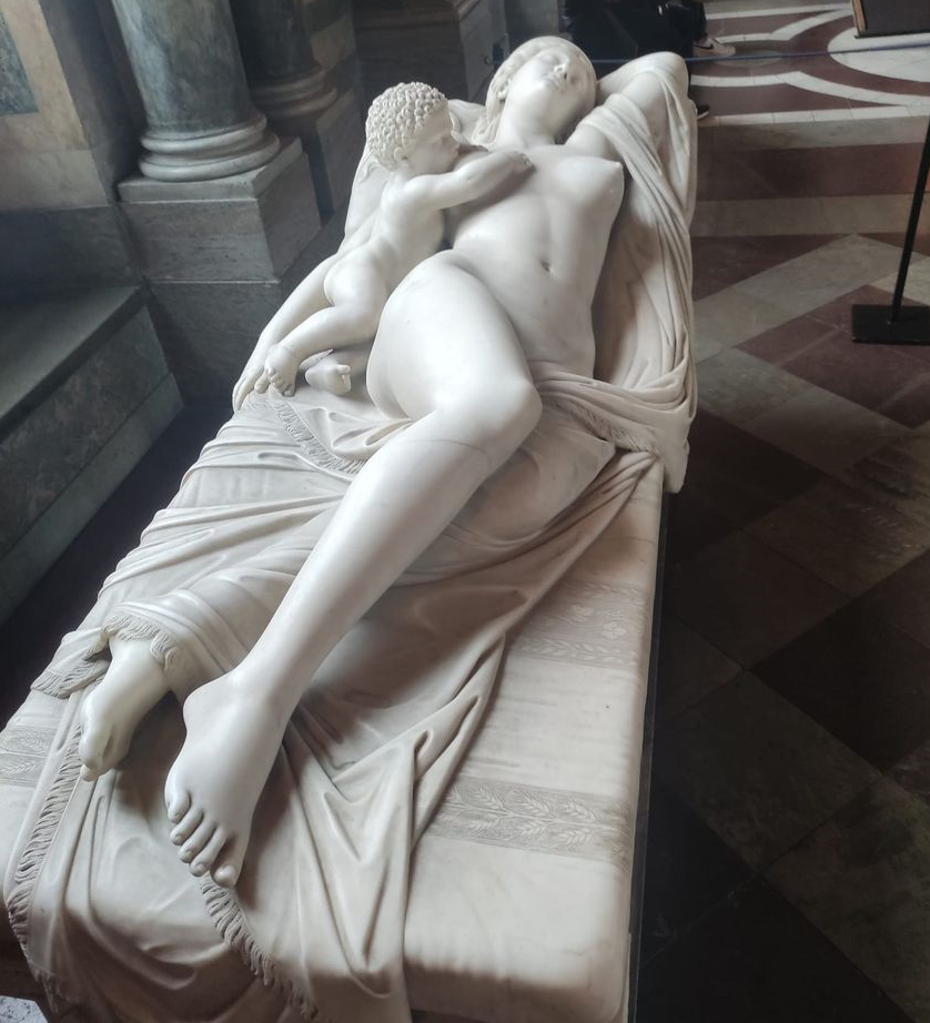 Hera (la diosa Juno en la mitología romana) amamantando a Hércules (ARTE).