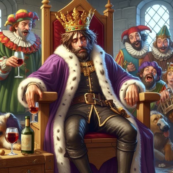 EL BORRACHO QUE SE CREÍA YA REY, Y EL REY QUE PERDERÍA SU REINO (RELATO)