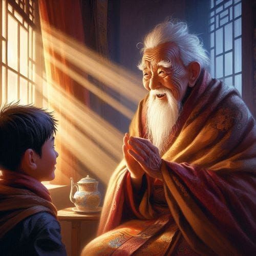 UN LAMA ANCIANO Y SU JOVEN ALUMNO (MICRORRELATO)