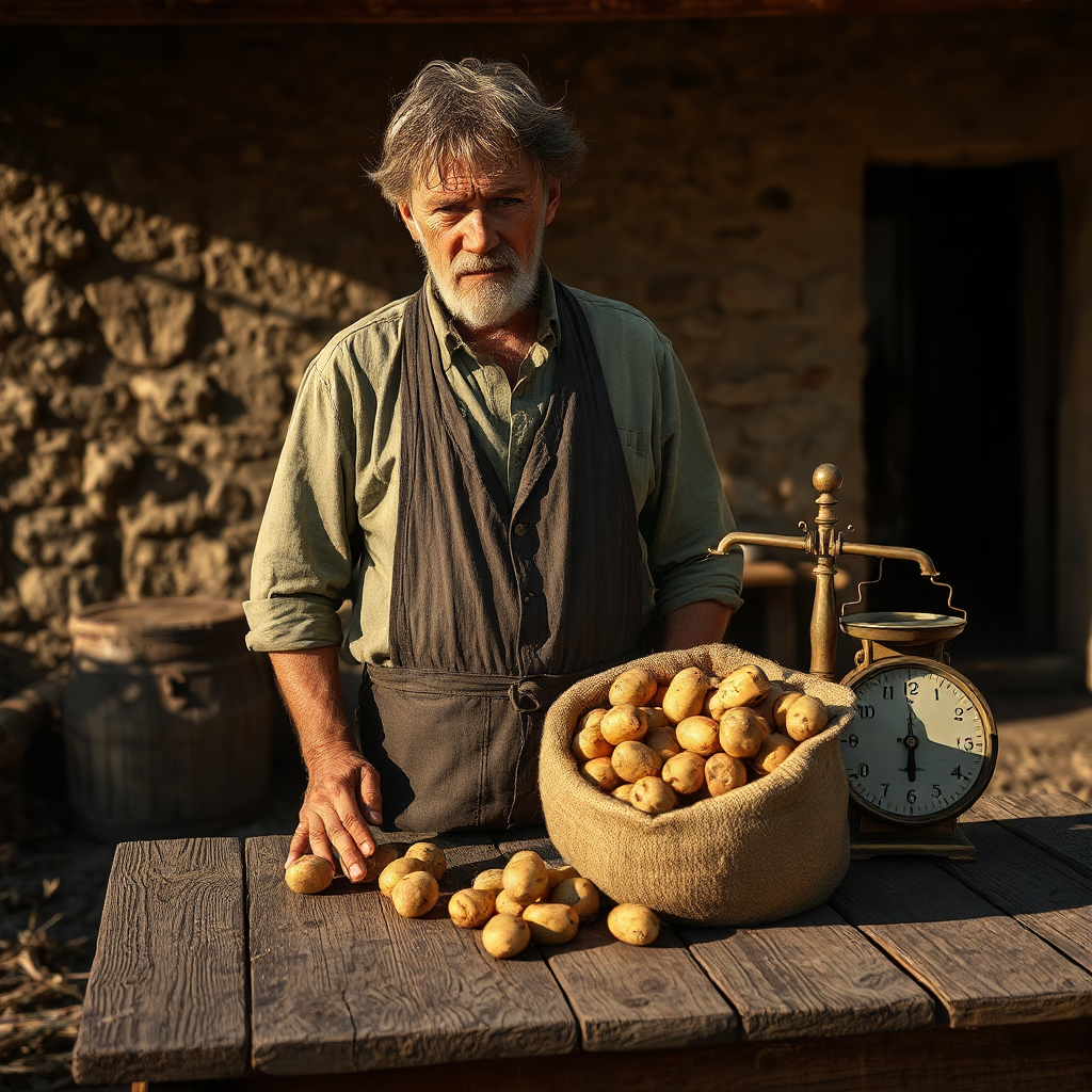 UN CAMPESINO, UN PETULANTE Y UNA PATATA (RELATO)