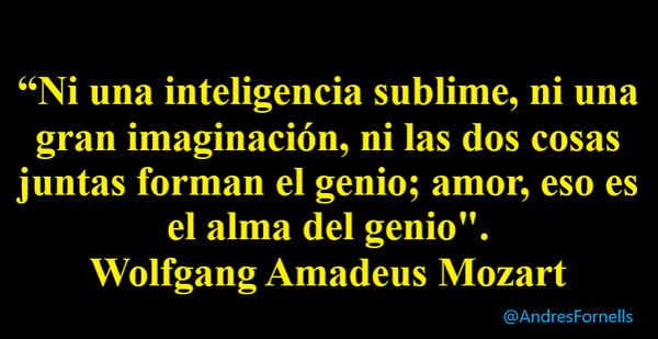 LO DIJO WOLFGANG AMADEUS MOZART
