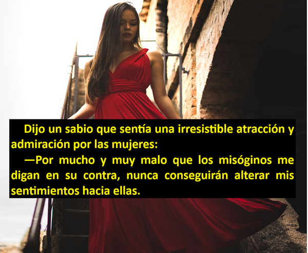 SOBRE LA ATRACCIÓN Y ADMIRACION POR LAS MUJERES (PÍLDORAS FILOSÓFICAS)