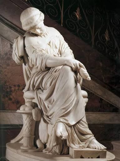 LA PENÉLOPE DORMIDA CON EL HUSO EN LA MANO, DE PIERRE-JULES CAVELIER (ARTE)