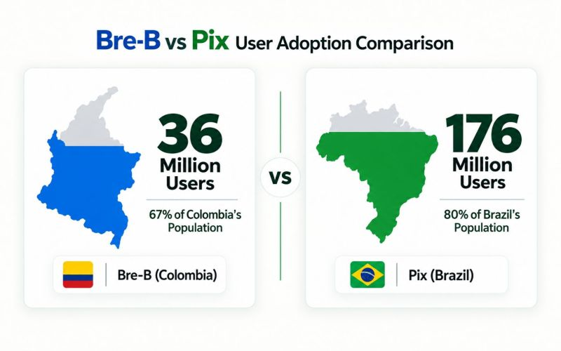 Bre-B vs Pix User Adoption Comparison