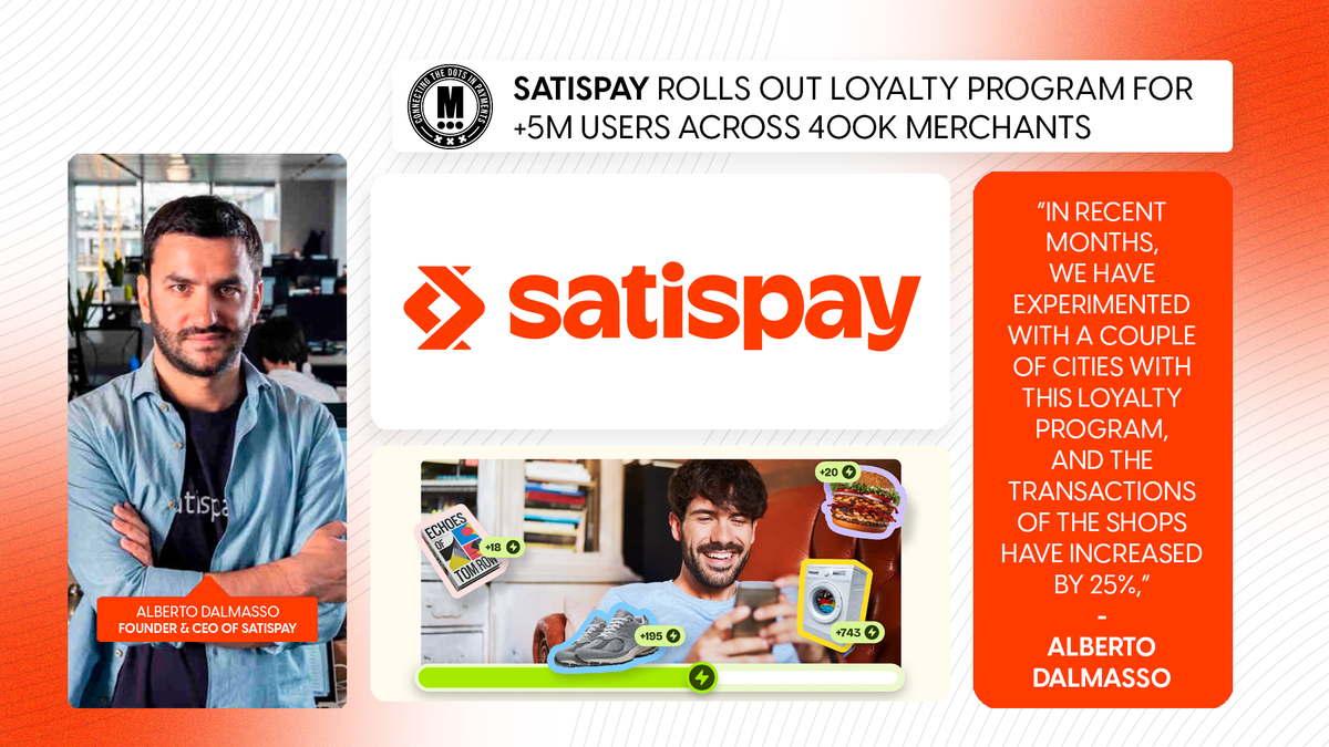 Satispay Rolls Out Loyalty Program for +5M Users Across 400K Merchants