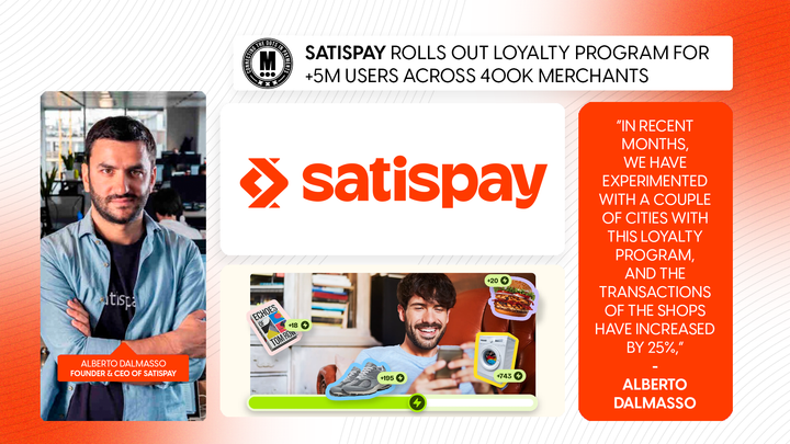 Satispay Rolls Out Loyalty Program for +5M Users Across 400K Merchants