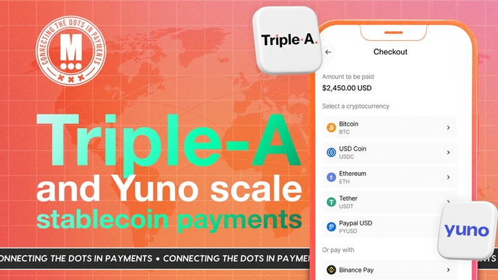Yuno and Triple-A Partner to Enable Stablecoin Payment Acceptance
