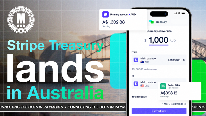 Stripe Treasury launches in Australia