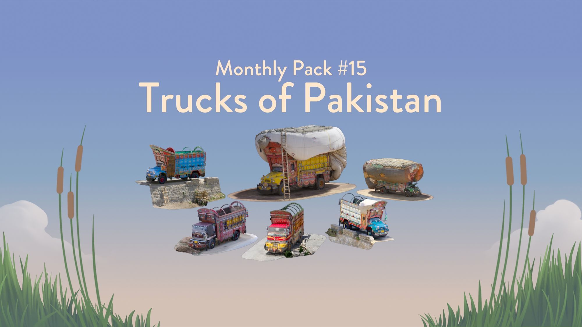 🧩 Puzzling Places DLC - Monthly Pack #15: Trucks of Pakistan