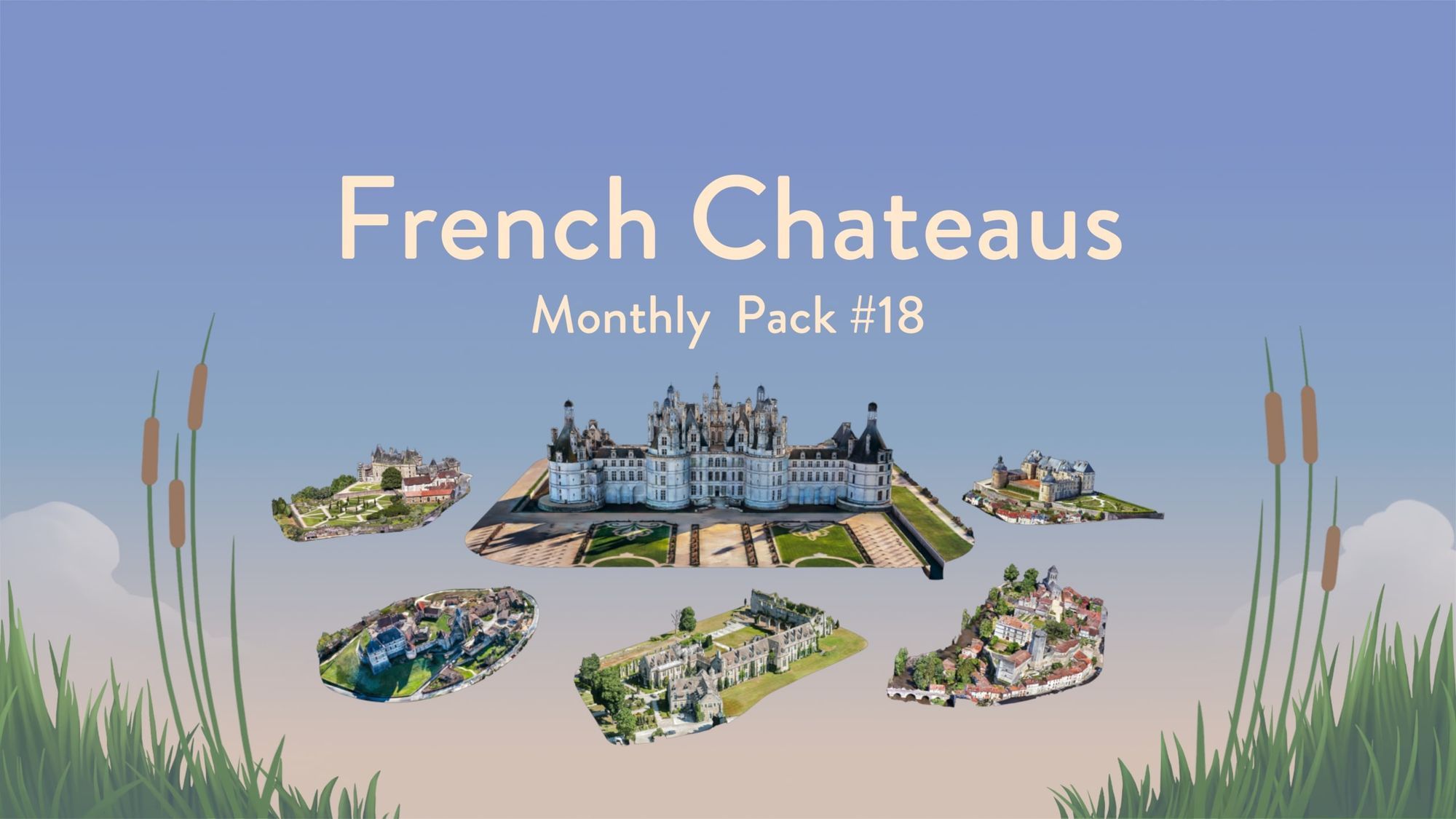 🧩 Puzzling Places DLC - Monthly Pack #18: French Chateaus