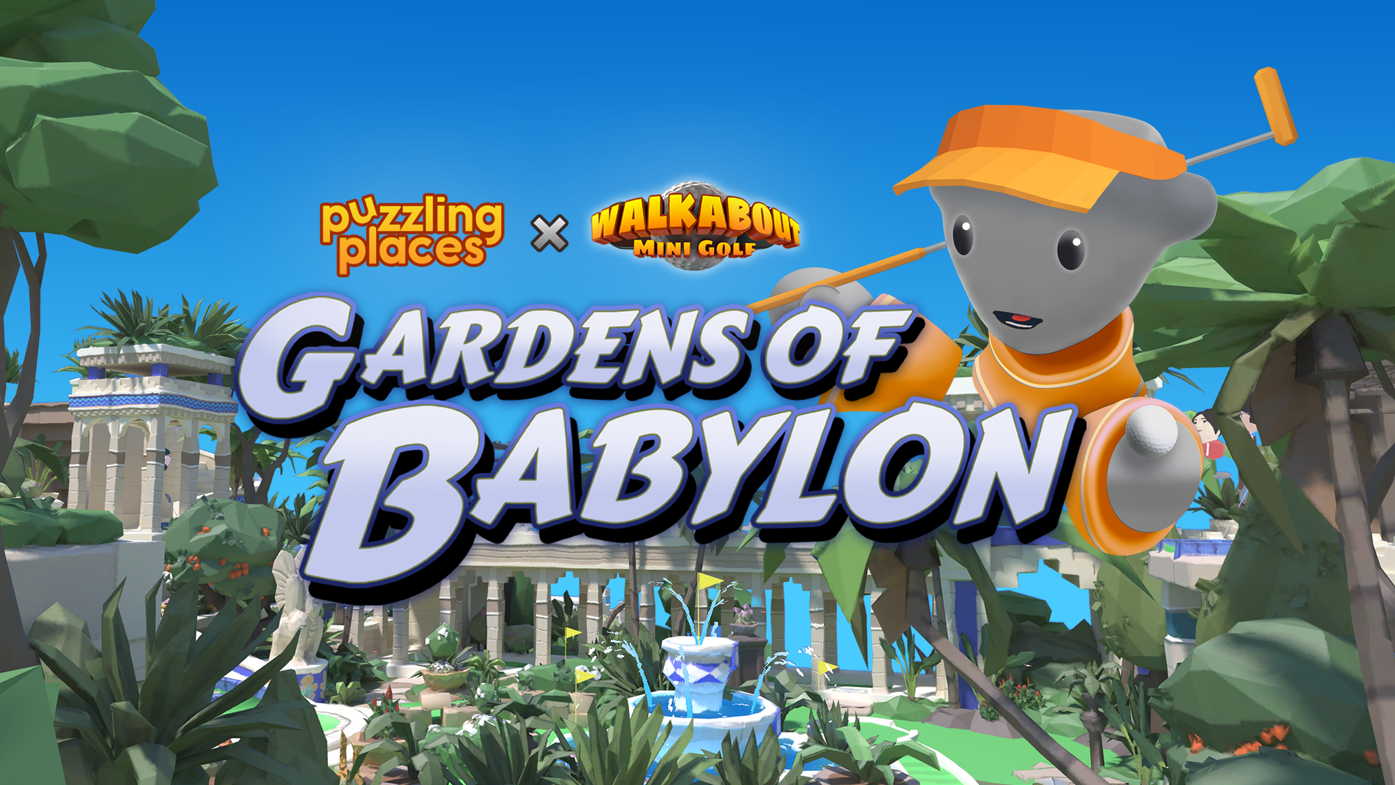 ⛳ Gardens of Babylon - a FREE puzzle with Walkabout Mini Golf!