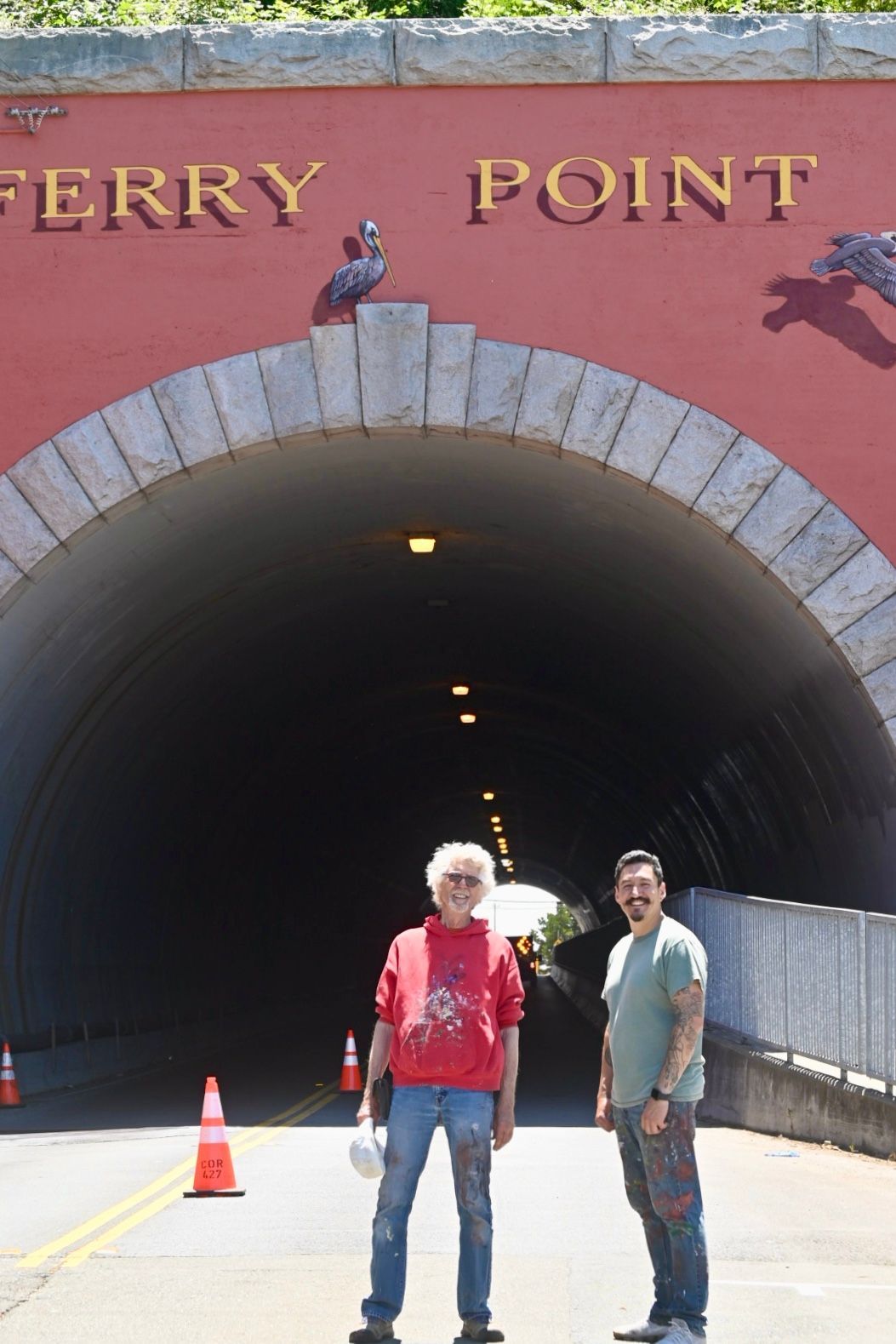 Point Richmond's Ferry Point Tunnel Mural gets a touchup