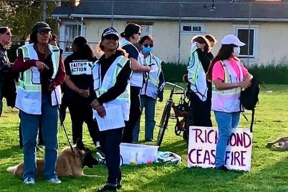 Neighbors walk to address human trafficking issues