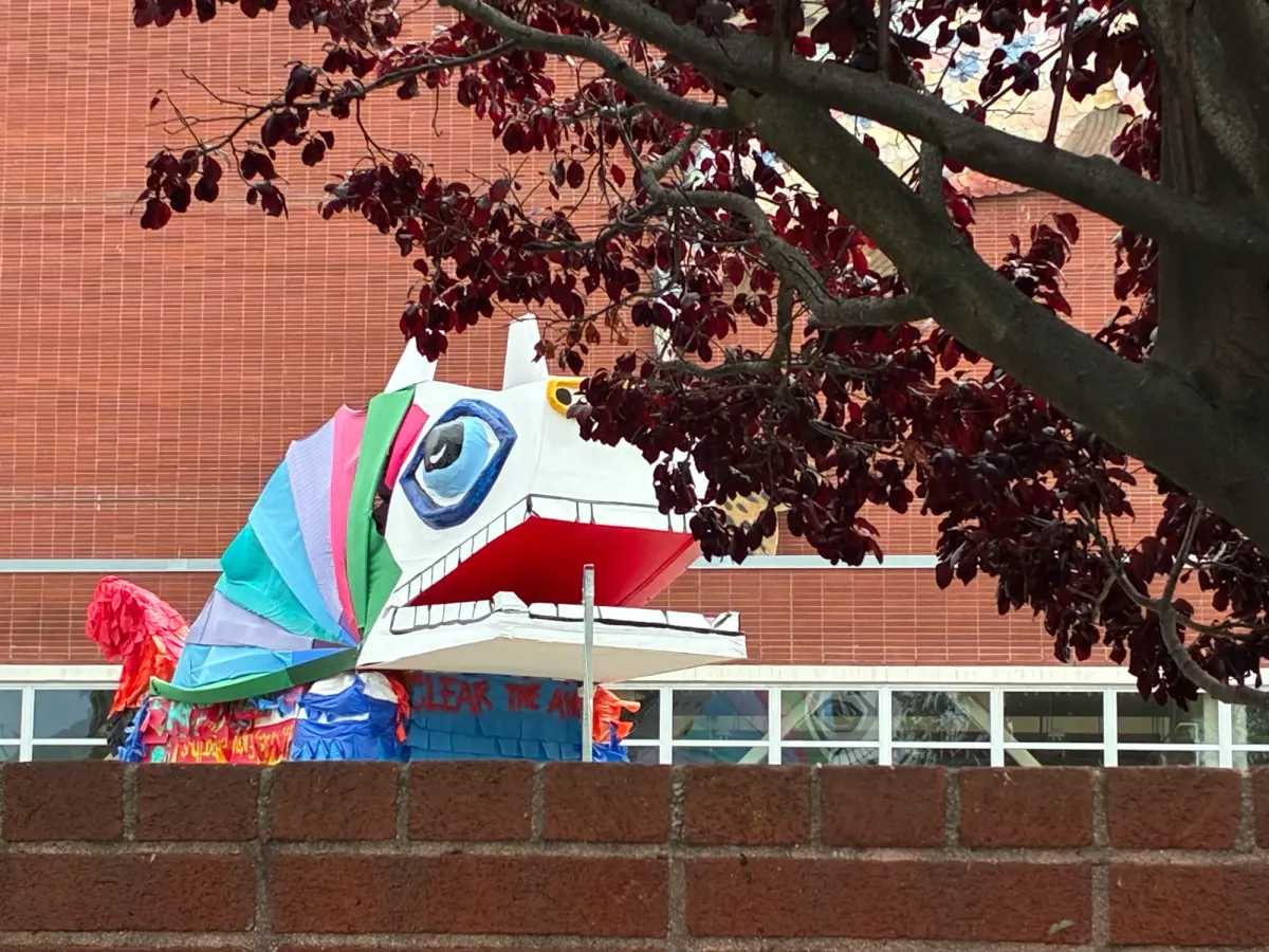 Trojan horse sculpture from Chevron protest now on view at Richmond Art Center
