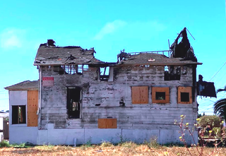 Early morning blaze guts historic Mira Flores building