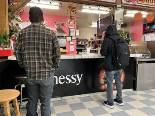 Norma’s Meat & Deli counter inside Val Mar Market,