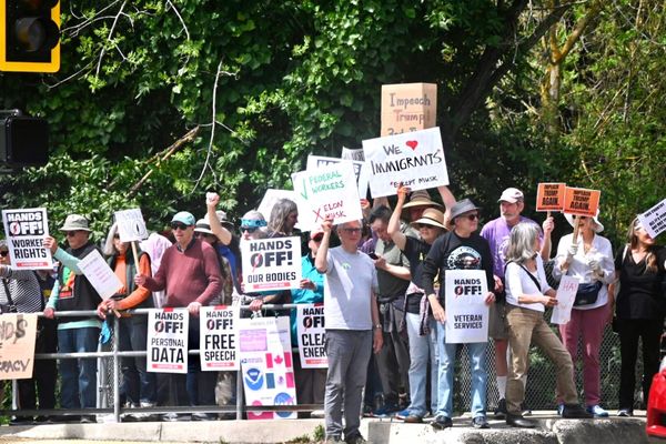 El Sobrante joins nationwide ‘Hands Off!’ protests targeting Trump-Musk agenda