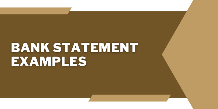 Bank Statement Examples & Samples