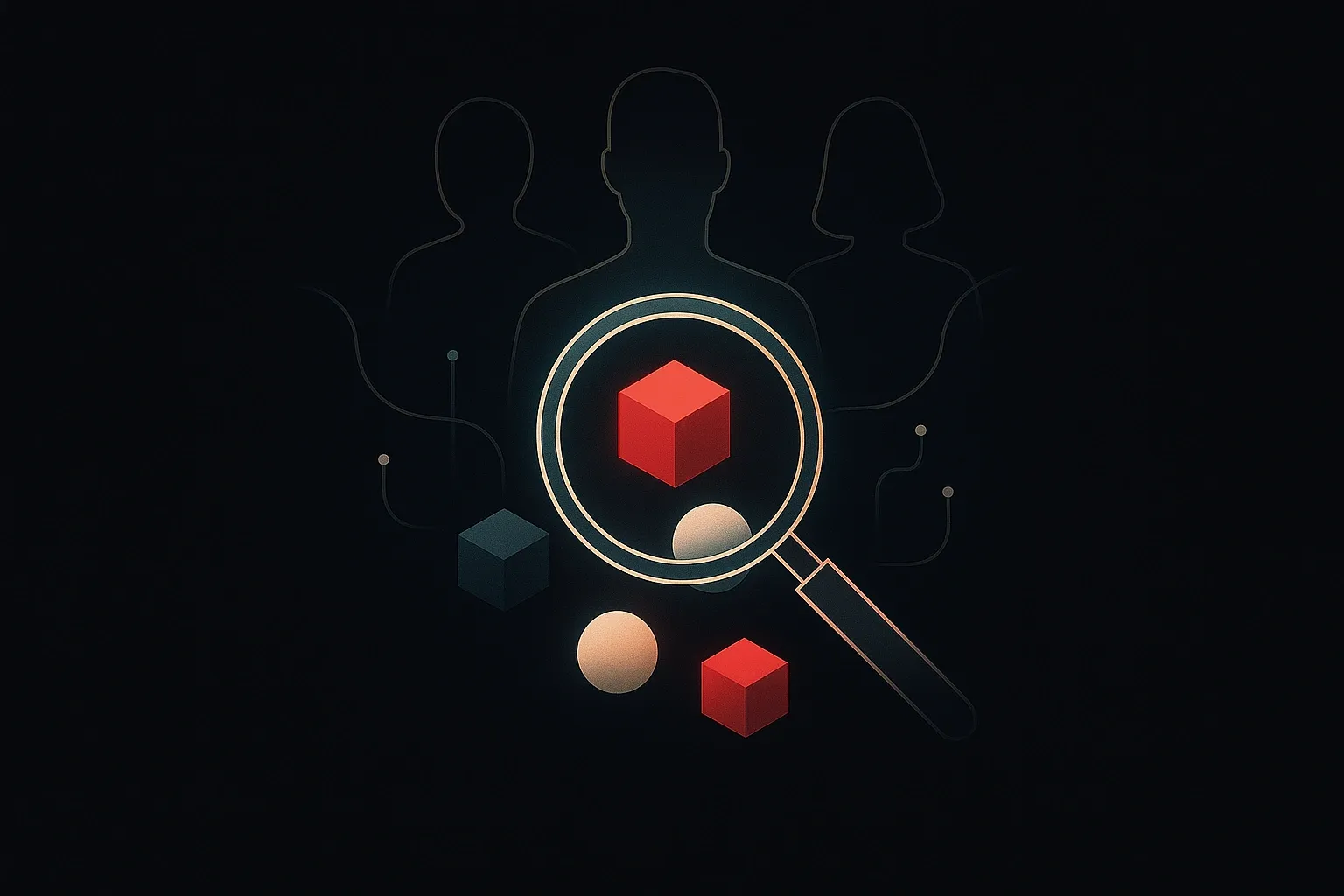 Visual metaphor of identifying and prioritizing core MVP features based on real user needs and problems.