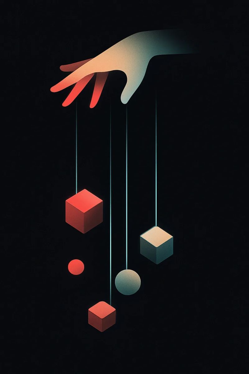 Illustration showing controlled components during the transition from a Lovable MVP to a fully coded application.