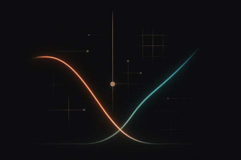 Abstract visual of a feedback loop between design and development, illustrating how rapid prototyping supports continuous learning and refinement.