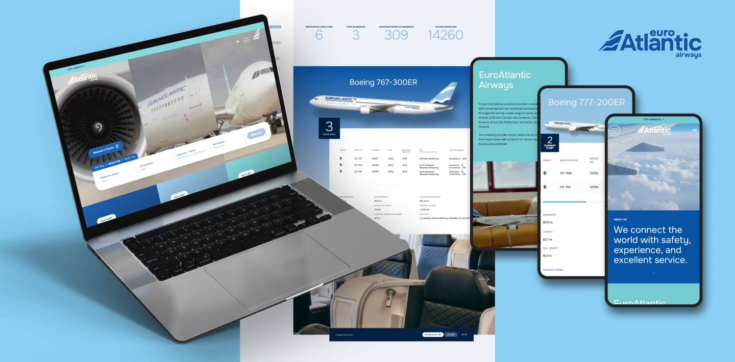 Brandability launches new website and booking experience for euroAtlantic airways