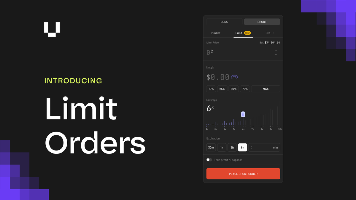 Limit Orders on Leveraged Prediction Markets: Now Live on Ultramarkets