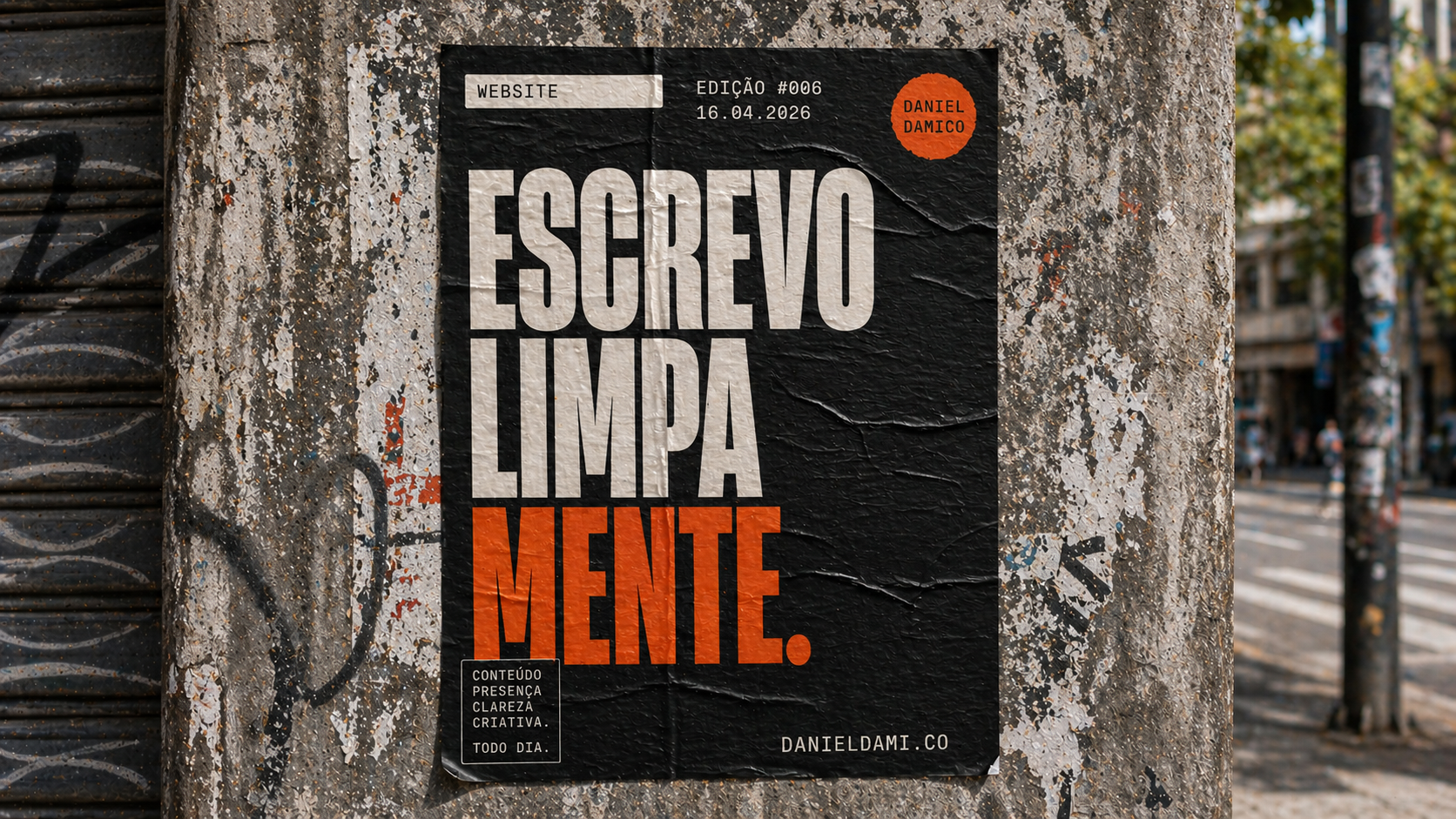 006 — Escrevo limpamente