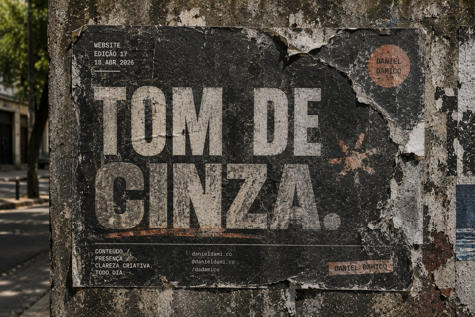 017 — Tom de cinza
