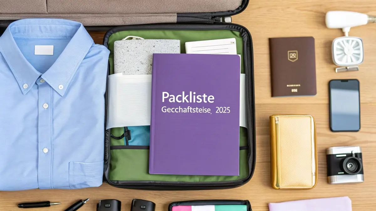 Packliste Geschäftsreise 2025: 7 Essentials für Profis