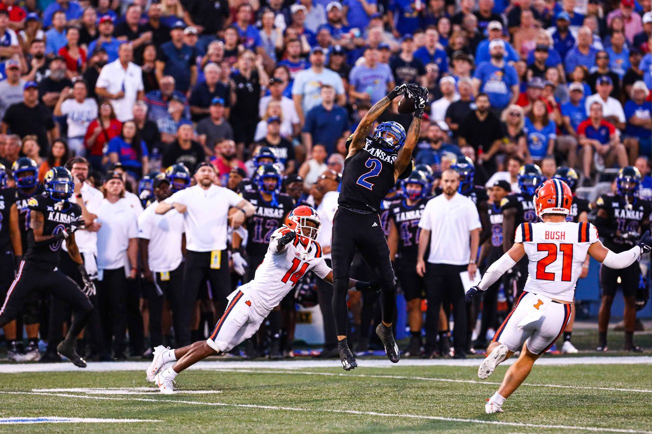 KU wideout Luke Grimm has an idea for what to call the Kansas offense