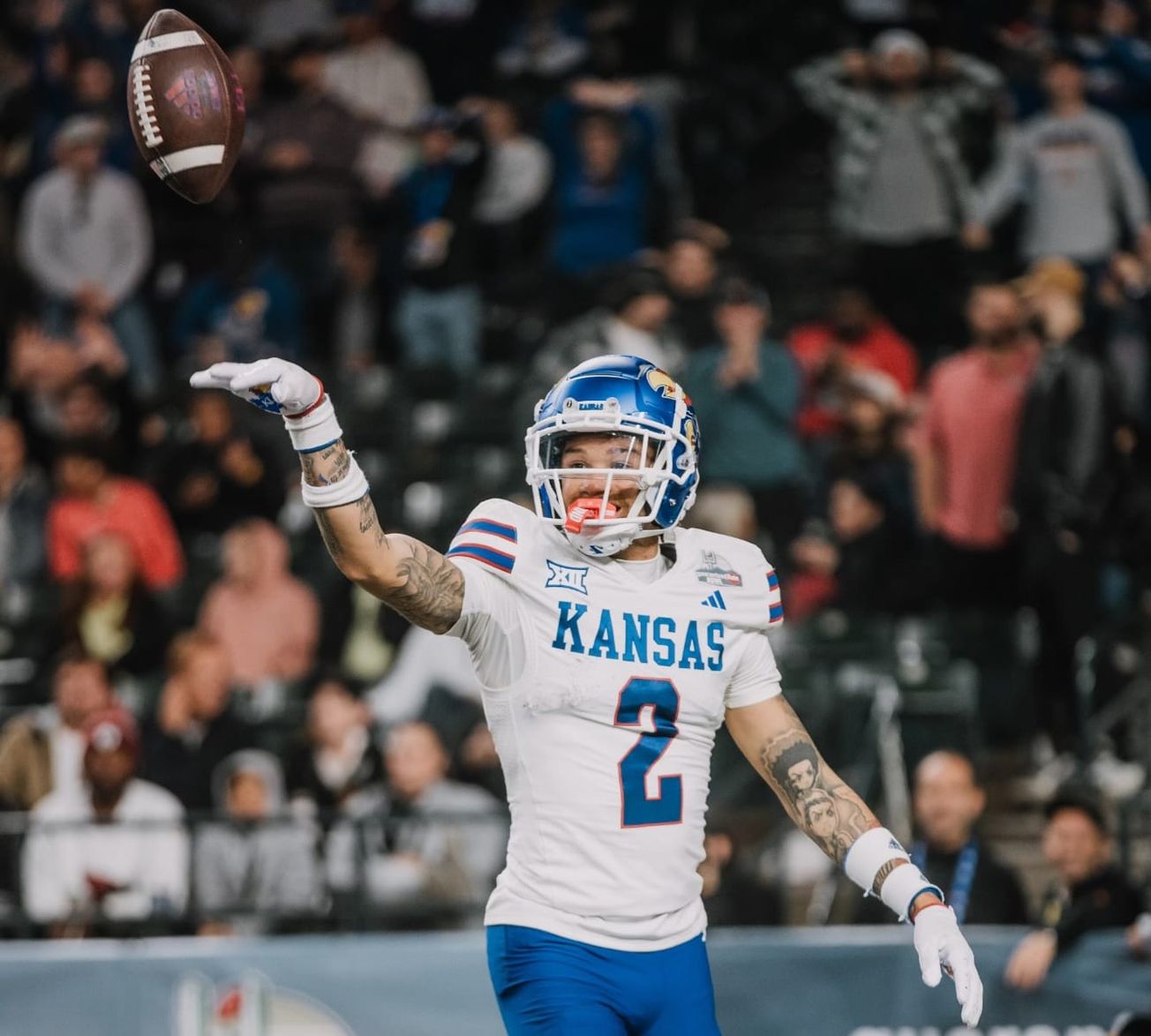 With one milestone down, KU WR Lawrence Arnold is eyeing more