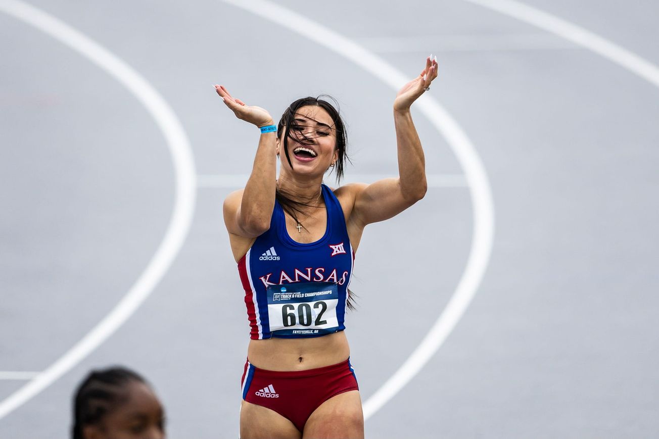 KU's Yoveinny Mota off to nationals as record holder & future Olympian