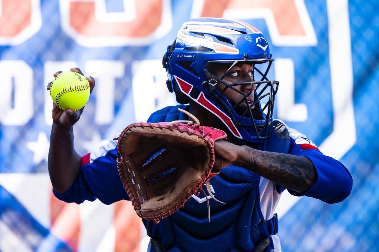 KU softball catcher Lyric Moore named 2nd team all-Big 12