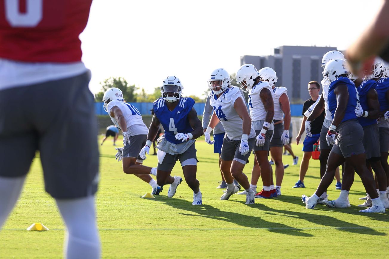 Photo Gallery: KU football kicks off preseason camp on grass