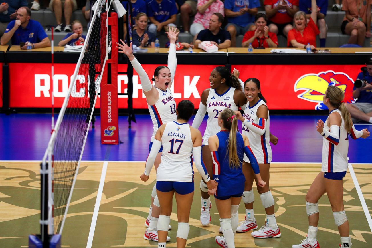 Photo Gallery: No. 10 Kansas takes down No. 6 Purdue in 4 sets