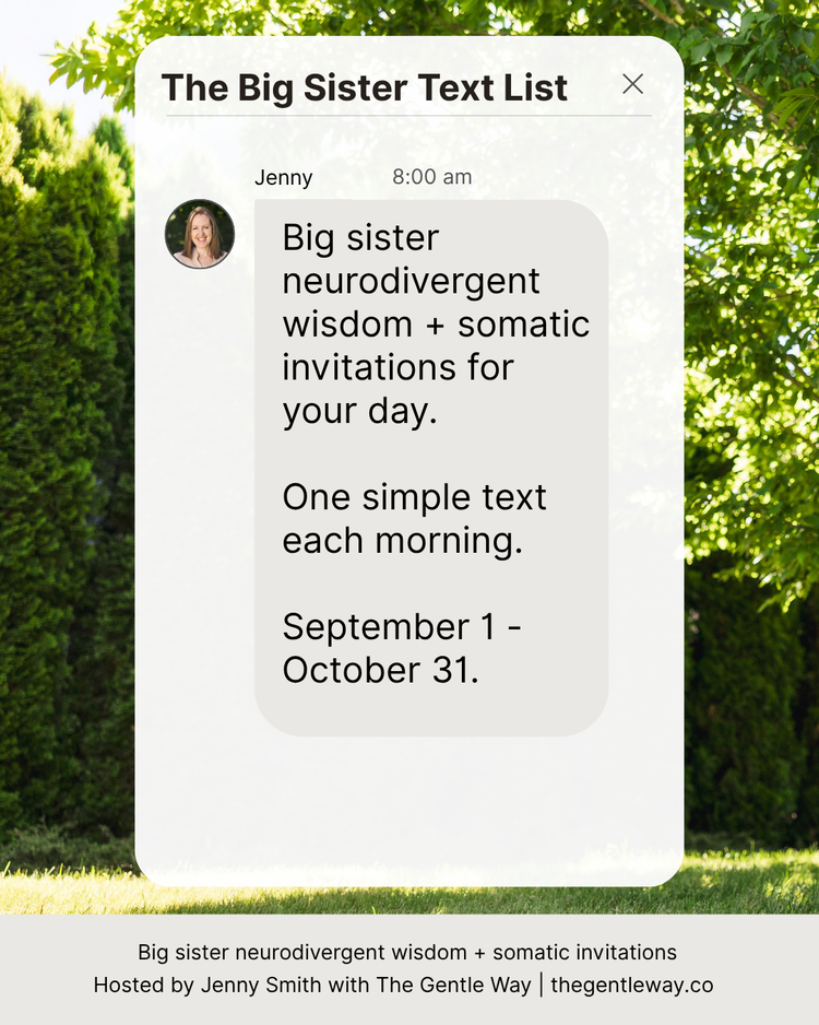A little gift for you this fall: The Big Sister Text List!
