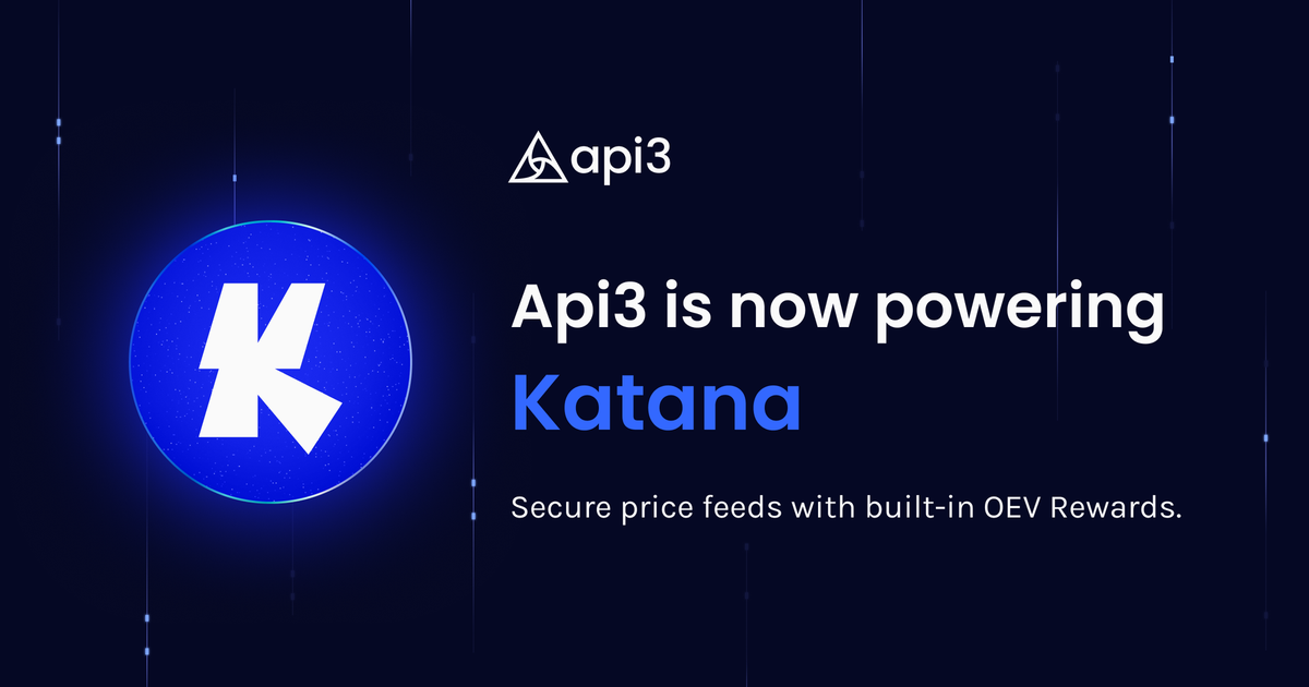 Api3 is live on Katana