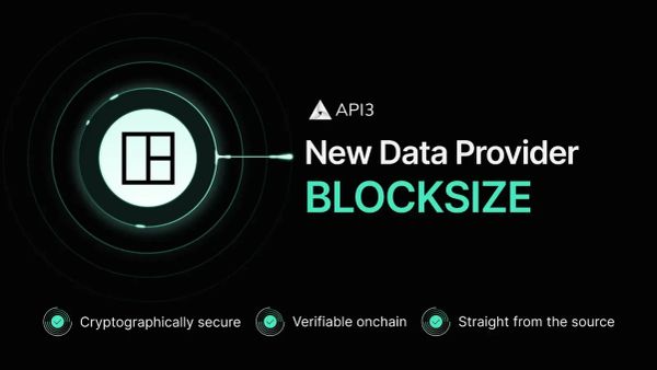 BLOCKSIZE Joins API3’s Network of First-Party Oracle Node Providers