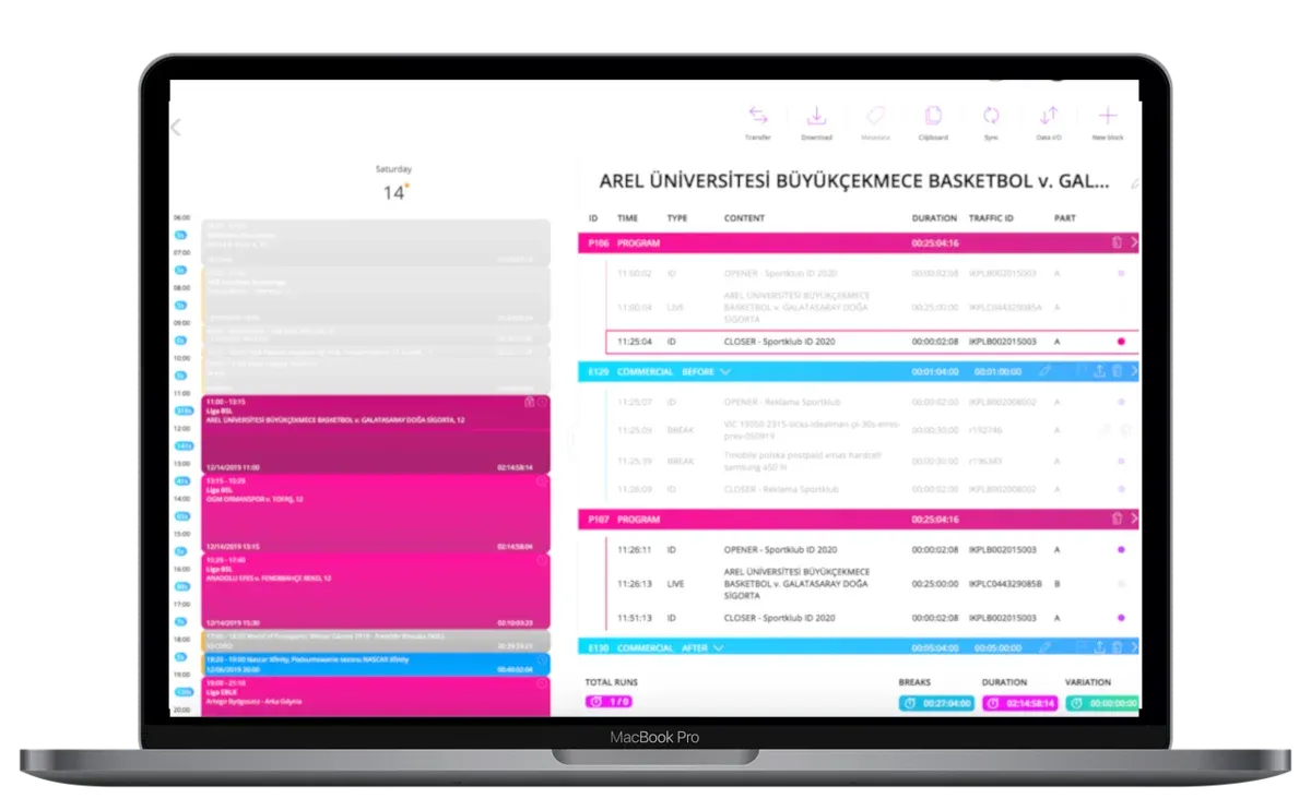 Quickstream Playout and AI Scheduling - cloud enabled system for traditional and fast channels