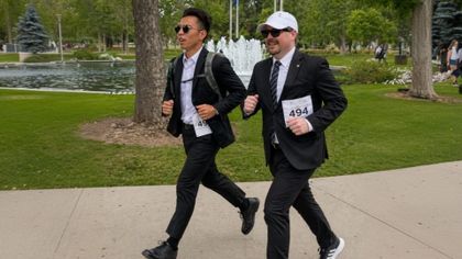 Why Two Simi Chamber Reps Ran a 5K in Full Business Suits Saturday Morning