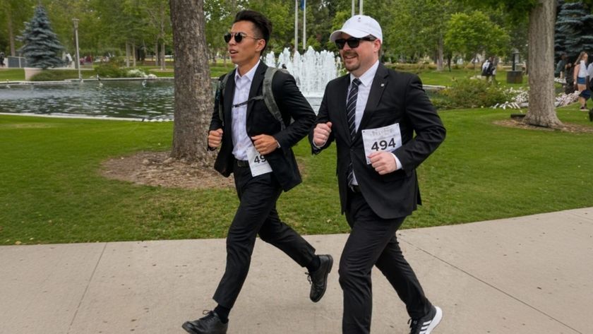 Why Two Simi Chamber Reps Ran a 5K in Full Business Suits Saturday Morning