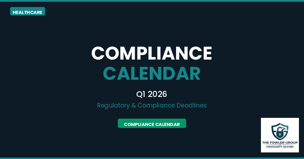Healthcare Regulatory & Compliance Calendar - Q1 2026