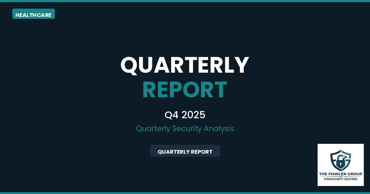 Healthcare Cybersecurity Quarterly  Q4 2025
